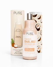 Batık, Çilek Bacak ve Pürüz Görünümüne Karşı Yumuşatıcı Vitamin Topçuklu Coconut Duş Jeli