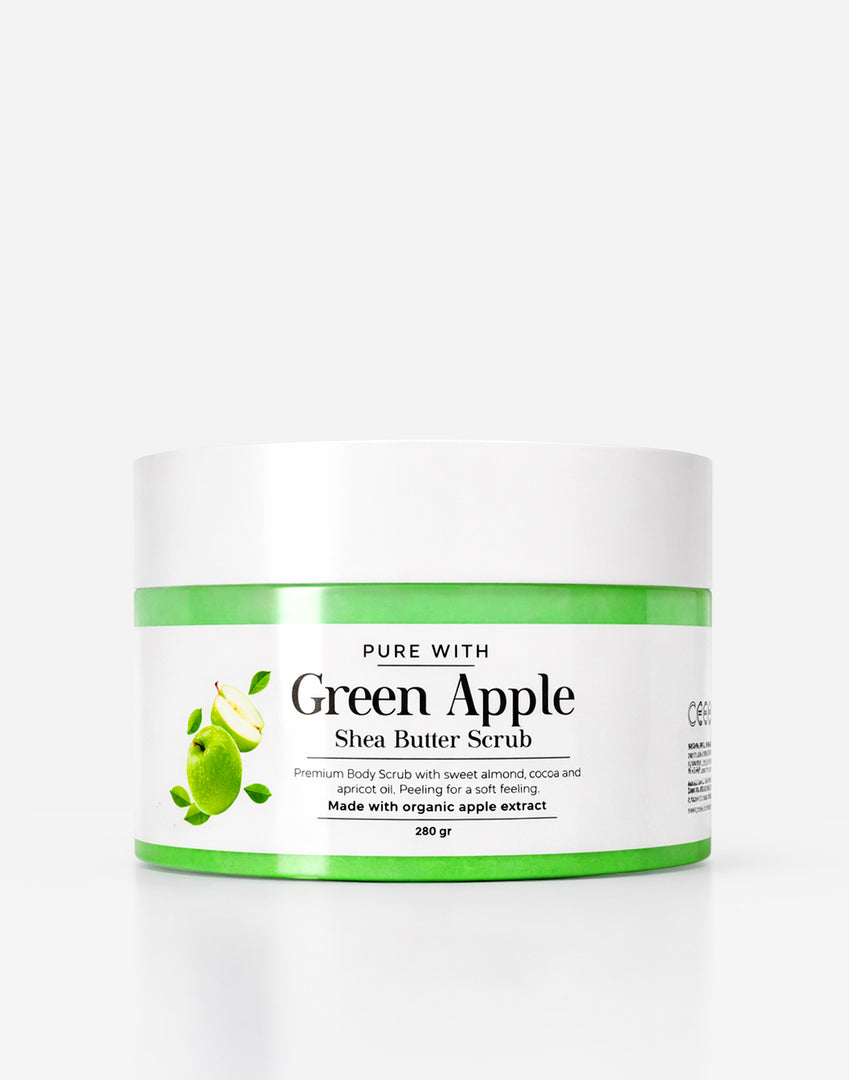 Yorgun ve Cansız Dokuya Canlılık Veren Yeşil Elma Body Scrub
