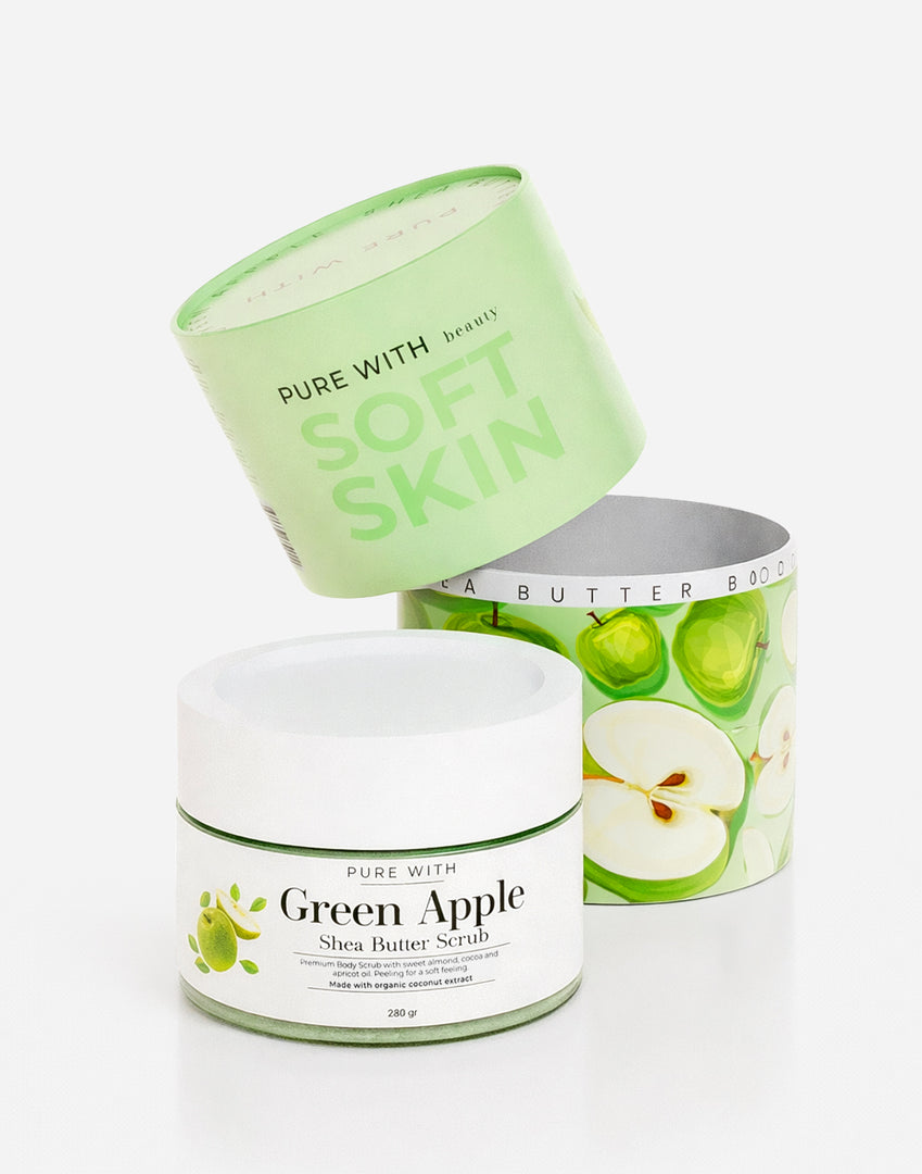 Yorgun ve Cansız Dokuya Canlılık Veren Yeşil Elma Body Scrub